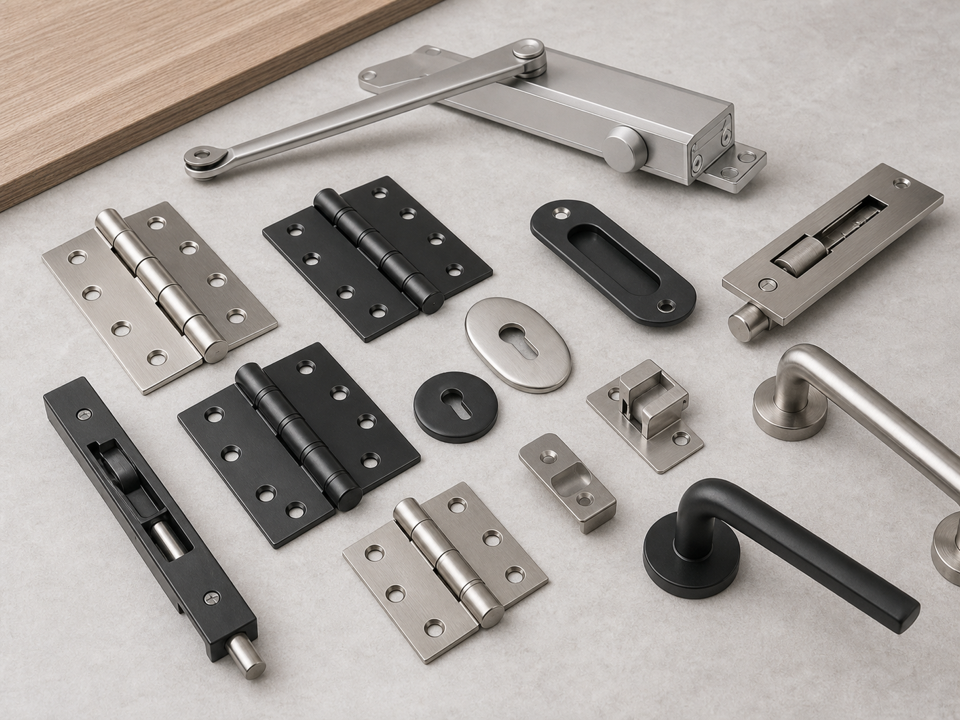 Architectural hardware fittings for building projects
