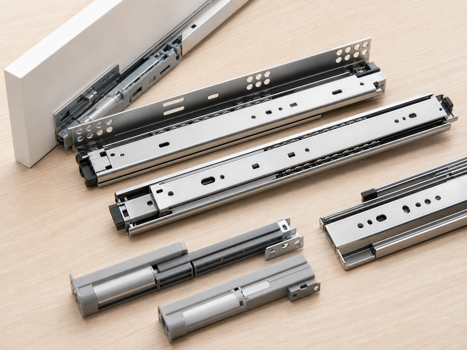 Drawer slide hardware component