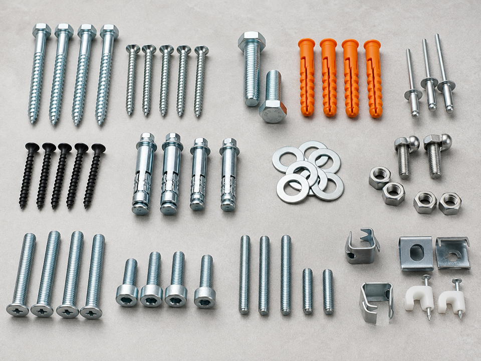 Fasteners and fixings assortment